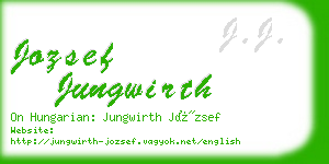 jozsef jungwirth business card